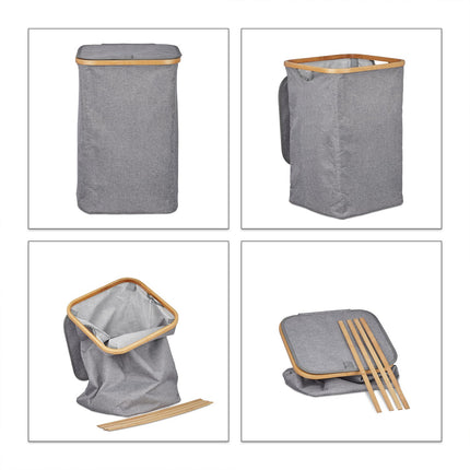 Laundry basket with lid square