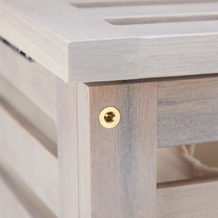 Laundry room Walnut White