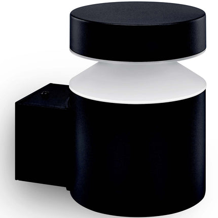 Applique LED Laven Up Acier inoxydable Noir IP44 Chaud 6W 600lm