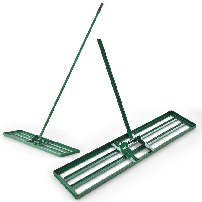 Rasen-Nivellierrechen mit ergonomischem Griff, 91x25 cm