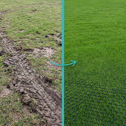 Rasenstabilisierungsgitter, wetterfester Kunststoff