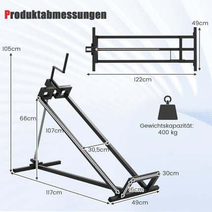 Lawn Tractor Lift, Adjustable, 400 kg Capacity, Foldable