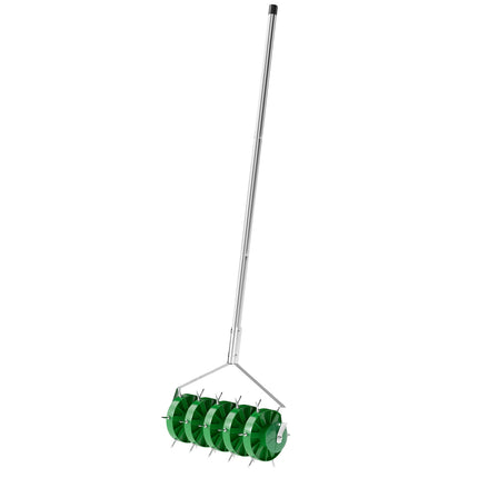 Manueller Rasenlüfter, 45 cm breit, 30 Eisenspitzen