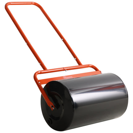 Graswalze 50cm, Stahl, Mit Wasser oder Sand befüllbar, Rot