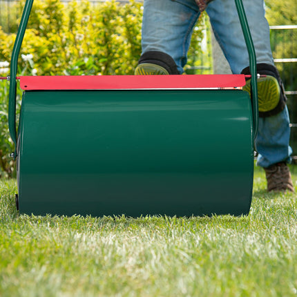 Lawn roller fillable