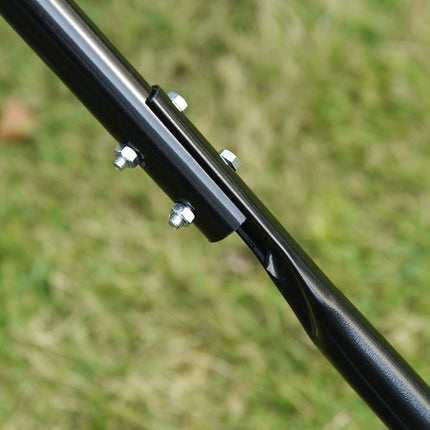 Gartenwalze mit U-Griff, 31 cm Durchmesser, Metall, grün