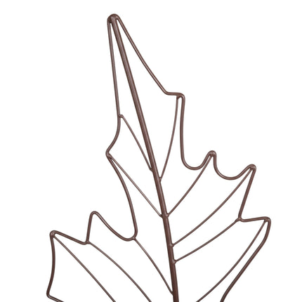 Leaf-Shaped Metal Trellis Set for Climbing Plants