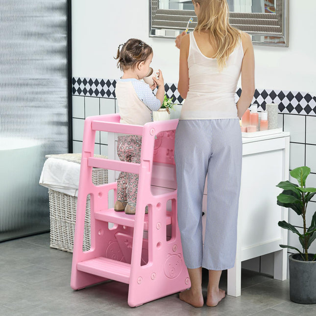 Montessori Lernturm Tritthocker, höhenverstellbar, HDPE