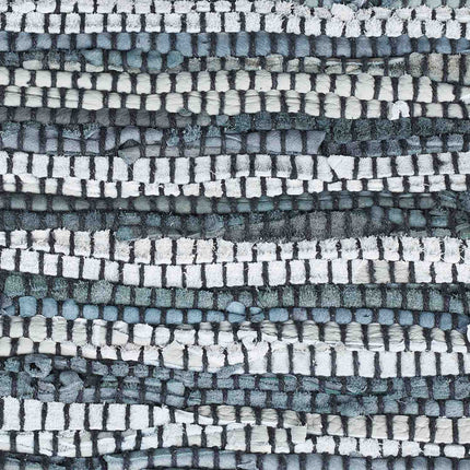 Läufer aus Leder und Baumwolle 60x100 cm
