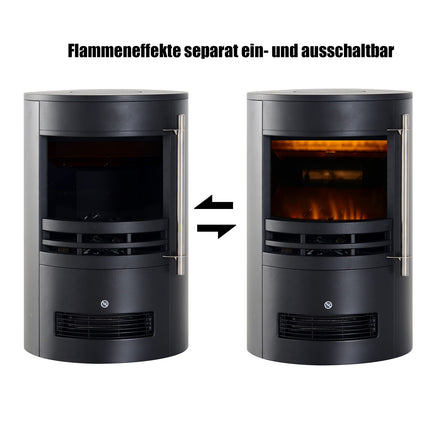 Elektrischer Ofen, Flammeneffekt, 900/2000W, 41x41x64,5cm