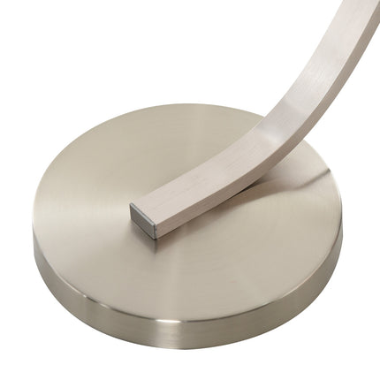 Gebogene LED-Stehlampe – warmweiß, Aluminium, 149 cm
