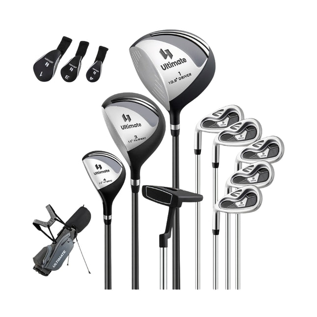Komplettes Linkshänder-Golfschlägerset für Herren mit Tasche