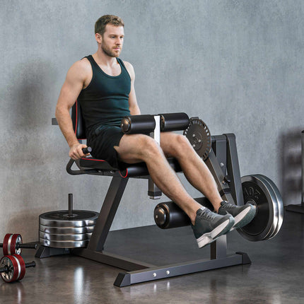 Leg Extension Machine, Adjustable Backrest & Thigh Support, Steel