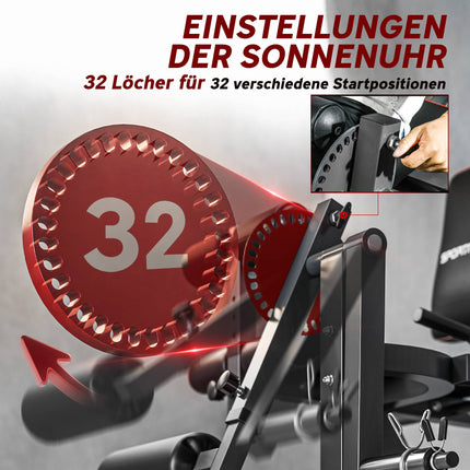 Leg Extension Machine, Adjustable Backrest & Thigh Support, Steel