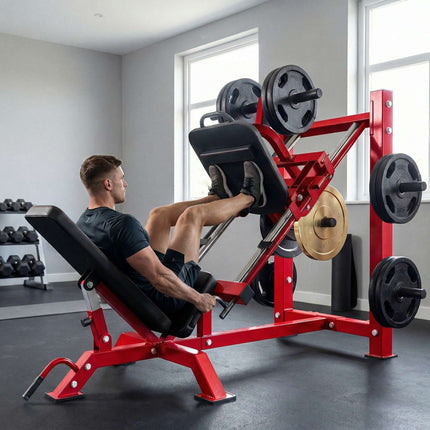 Leg Press Machine – Adjustable Backrest, Steel Frame