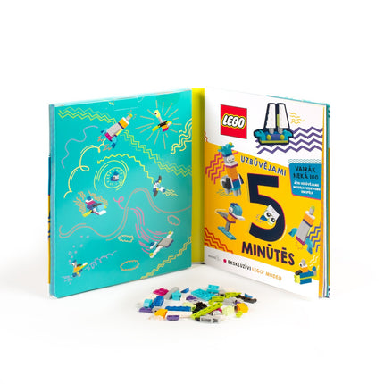 Lego Iconic Aktivitätenbuch „5-Minuten-Bauwerke“ – Lettisch