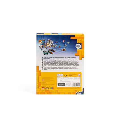 Lego Iconic Activity Book "Bau und Kleb: Individuelle Autos" - Lettisch