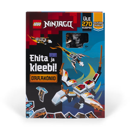Lego Ninjago Activity Book „Bauen und Kleben: Drachen“ (auf Estnisch)