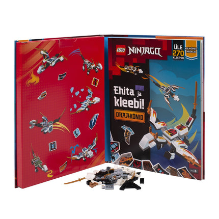 Lego Ninjago Activity Book „Bauen und Kleben: Drachen“ (auf Estnisch)