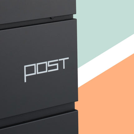 Letterbox with Newspaper Tube – Wall-Mounted Iron Design