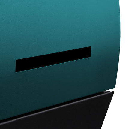 Letterbox with newspaper holder
