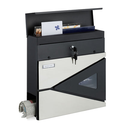 Briefkasten mit Zeitungsfach
