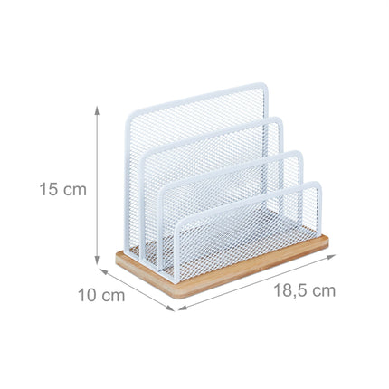 Letter holder Metal &amp; Bamboo