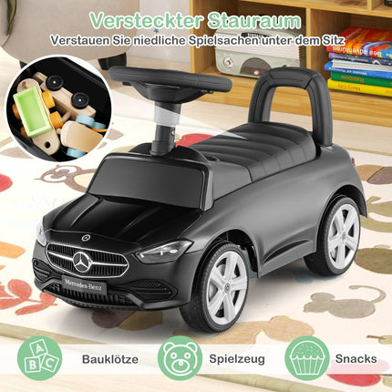Licensed Ride-On Toy Car with Steering Wheel & Storage