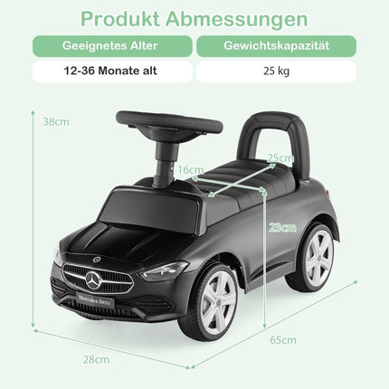 Licensed Ride-On Toy Car with Steering Wheel & Storage