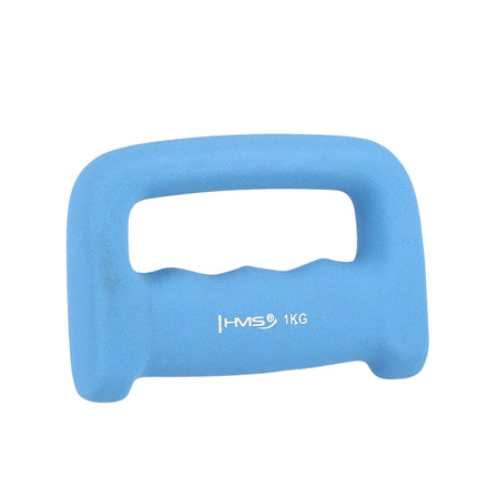 Hellblauer Neopren-Tauchhantel 1,0 kg