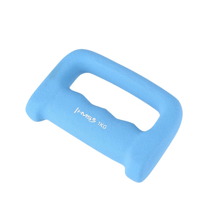 Hellblauer Neopren-Tauchhantel 1,0 kg