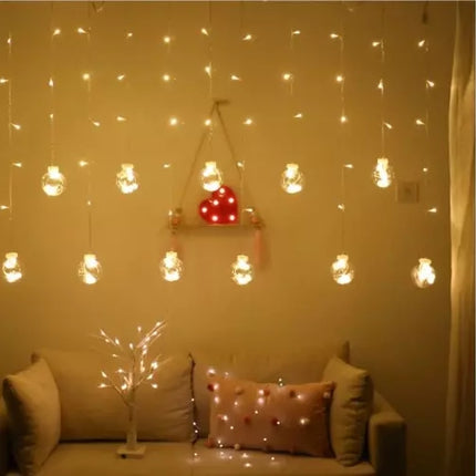 Light curtain 108LED USB warm white KŚ19736