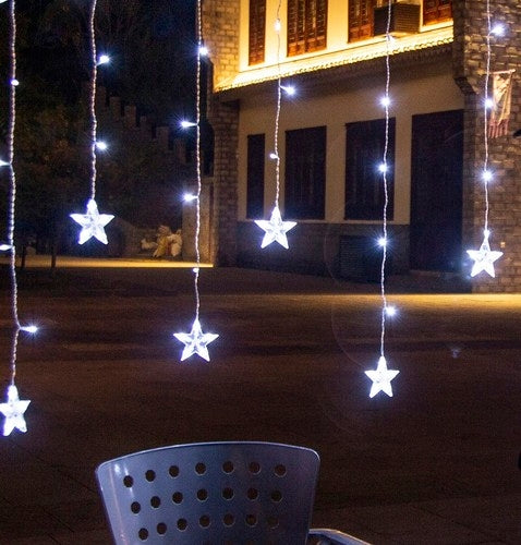 Světelný závěs 108 LED, studená bílá, 31V KŚ11322