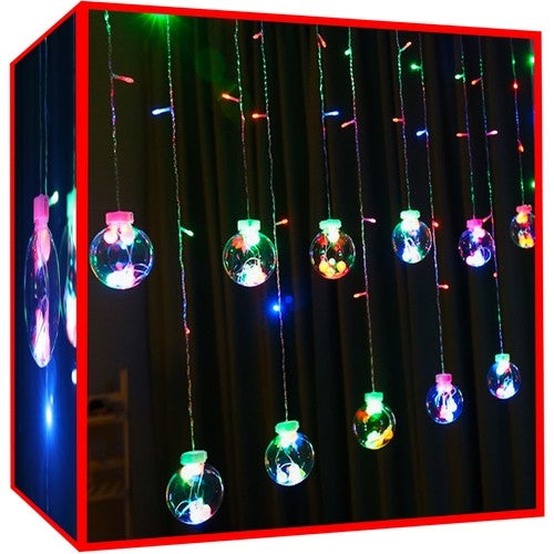 Světelný závěs 108 LED, vícebarevný, 31V KŚ11345