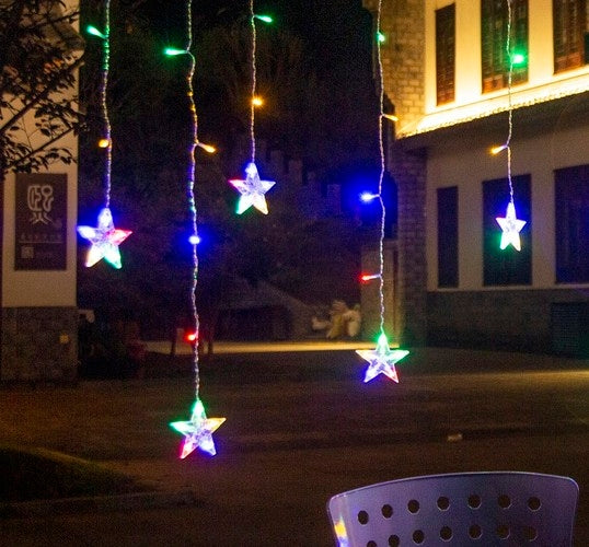 Světelný závěs 108 LED, vícebarevný, 31V KŚ11319