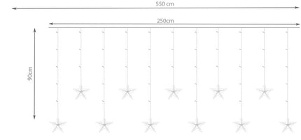 Lichtvorhang 108LED - warmweiß 31V KŚ11320 
