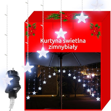 Lichtervorhang 136LED – kaltweiß 31V KŚ11338