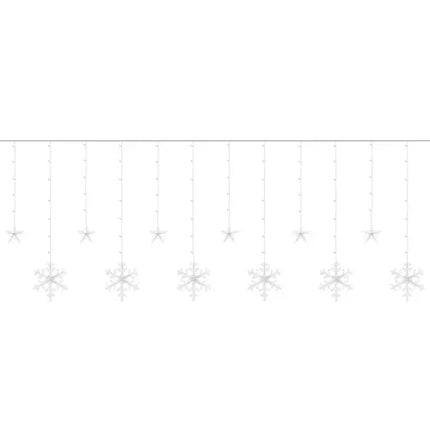 Světelný závěs 138 LED USB, teplá bílá, KŚ19746