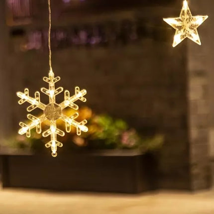 Světelný závěs 138 LED USB, teplá bílá, KŚ19746