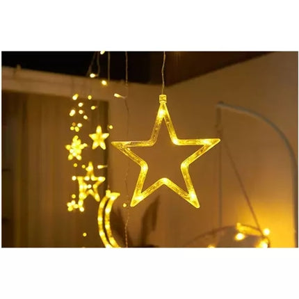 Lichtervorhang 138 LED USB - warmweiß KŚ19758 