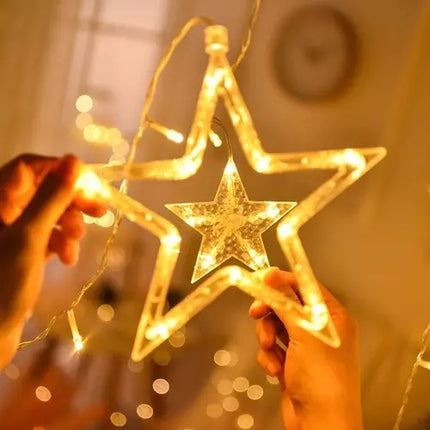 Lichtervorhang 138 LED USB - warmweiß KŚ19758 