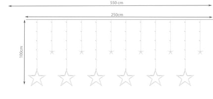 Lichtvorhang 138LED - kaltweiß 31V KŚ11318 