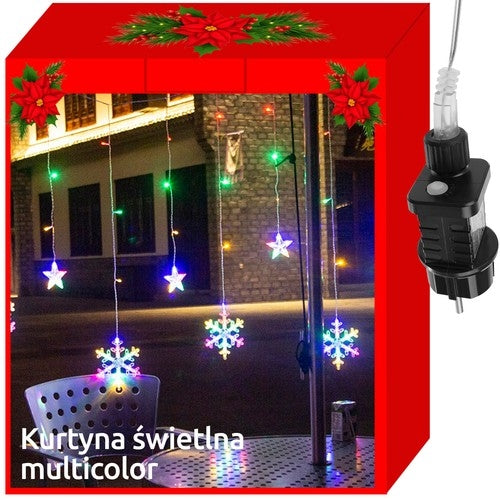 Světelný závěs 138 LED, vícebarevný, 31V KŚ11323