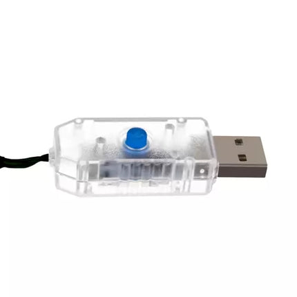 Světelný závěs 160 LED USB, studená bílá, KŚ19760