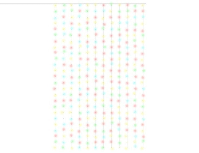 Světelný závěs 300 LED, vícebarevný, 31V KŚ11331
