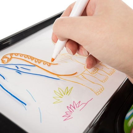 Light drawing board - dinosaurs