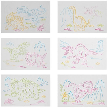 Light drawing board - dinosaurs