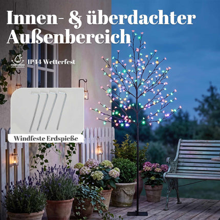 Lighted Cherry Blossom Tree 180 cm with 200 LEDs, 20 Bendable Branches, IP44