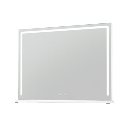 Lighted Makeup Mirror 80x60 cm, 3-Color Dimmable Touch