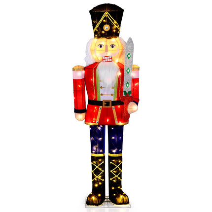Beleuchteter Nussknacker, 157 cm, 100 LED-Leuchten